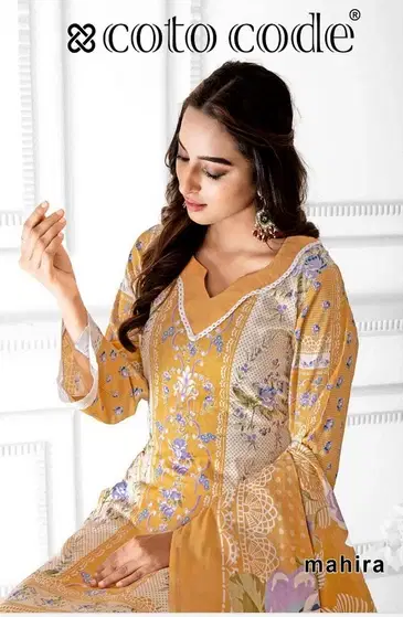 Mahira Vol 1 By Coto Code Lawn Cotton Dress Material Wholesale Suppliers In Mumbai